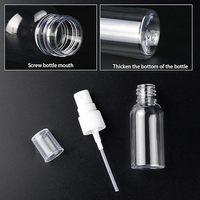 Bouteilles de pulvérisation 30ml 1oz clair vide fine brume plastique mini bouteille de voyage ensemble petits contenants de liquide rechargeables