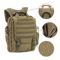 Sac à dos tactique antivol de style national pour ordinateur portable, système MOLLE, en polyester Oxford imperméable, avec fermeture éclair multifonction