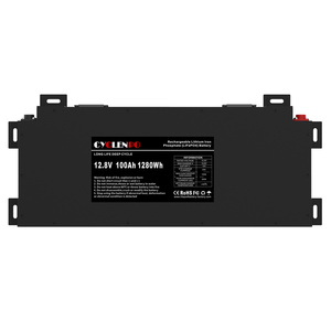 12V 100Ah Slim Battery 2.36 Inch Ultra-Thin Design Space Saving Metal Case for Overland Van - Product Image 1