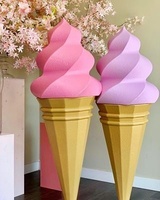 Décoration géante personnalisée en forme de donut, fausse cupcake, bonbons de fête, sculpture en mousse extérieure, personnage en polystyrène, crème glacée, événements gaming