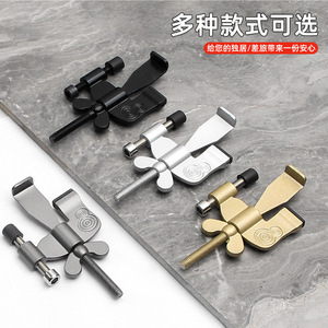 Butée de porte papillon Sukepu en alliage de zinc, portable, antivol, pour la sécurité intérieure - Product Image 4