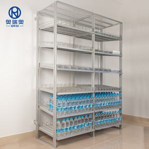 Estantes Apilables para Refrigerador, Estante de Almacenamiento de Bebidas con Rodillos de Alimentación por Gravedad, Sistema de Estantes Deslizantes de Aluminio Independiente - Product Image 6
