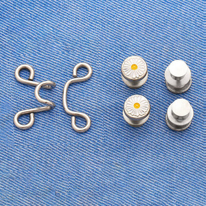 Boutons décoratifs universels détachables à fixation par crochet réglable pour jeans, sans couture, pour vêtements à la taille - Product Image 2
