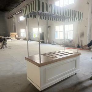 Restoran ve otel yemek ziyafet için katı ahşap katlanır büfe yemek masası - Product Image 6