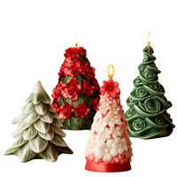 Molde de silicona para velas de la serie Árbol de Navidad de China, para yeso, jabón, resina, mousse, decoración de pasteles, adornos, modelo YT25181