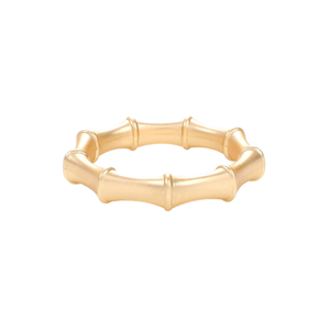 Anillos de Servilleta Ecológicos de Metal con Diseño de Bambú en Dorado para Mesa de Comedor, Bodas, Banquetes y Fiestas - Product Image 1