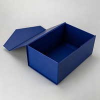 Boîte cadeau personnalisée avec logo imprimé, en carton rigide, pliable magnétique, avec estampage à chaud et pelliculage mat, biodégradable et recyclable