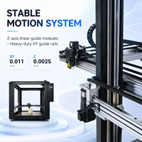Printer 3D FDM Format Besar Otomatis Industri Baru 1000x1000x1000mm Platform Tugas Berat Nozzle Suhu Tinggi 300C Konektivitas USB