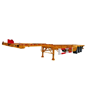 Semi-remorque châssis de camion à 3 essieux en acier haute résistance 20/40 pieds avec une capacité de charge supérieure à 30 tonnes pour le transport de conteneurs portuaires - Product Image 4