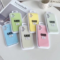 Coque rigide mate antichoc en silicone liquide pour iPhone 17 Air 16 15 14 Plus 13 12 Pro Max