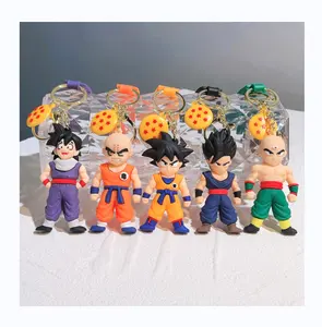 Novo macaco king sete dragon ball chaveiro, joia, pingente pequeno, brinquedo cúbico carro, chaveiro