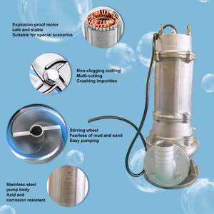 Heavy Duty Non Clogging Drainage Irrigation Sewage <b>Pump</b> Dirty Waste Water <b>Pump</b> Submersible Dirty Sewage <b>Pump</b> - Product Image 5