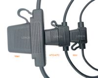 Porte-fusible en ligne étanche 12AWG 12 volts avec fusible à lame en ligne ATO/ATC 30 ampères 40 ampères