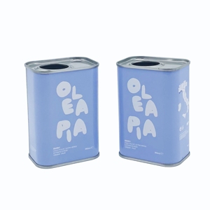 Échantillon disponible – Emballage écologique en fer blanc de qualité alimentaire pour huile d'olive, 250 ml, boîte métallique avec impression offset et logo personnalisé - Product Image 3