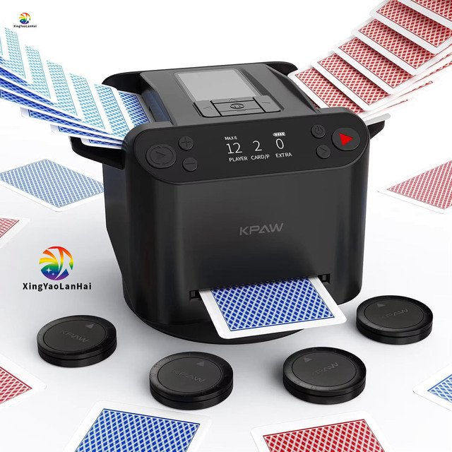 Professional Casino Multi-functional Card Distributing Shuffler Automatic Shuffling and Dealing Machine for Poker Game