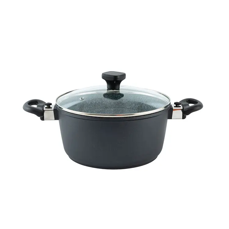 Hoge Kwaliteit Non-Stick Aluminium Keukengerei 20Cm \ 24Cm \ 28Cm Beweegbare Gegoten Aluminium Kookpot