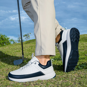 Xiyulong Men's Golf Shoes White Navy Rubber Outsole Low Heel Casual Sport Shoes Size Plus Leisure Wear - Product Image 3