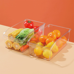 Contenedores <span class=keywords><strong>de</strong></span> Plástico con Asas Multiusos, Aptos para Alimentos, Organizadores <span class=keywords><strong>de</strong></span> Cocina, Despensa, Hogar, Refrigerador y Almacenamiento - Product Image 3