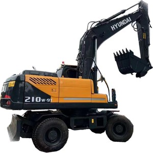 Excavadora de orugas hidráulica Hyundai original usada en buenas condiciones precio bajo 210W-9t 2018 modelo Motor de 20 toneladas - Product Image 3