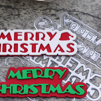 Nuovo buon natale metallo muore taglio per la carta fai da te artigianato fatto a mano inglese Die taglio per Scrapbooking