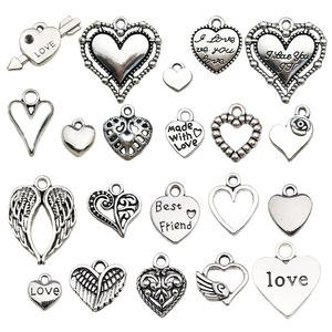 Custom Chrome Puffy Bling <strong>Silver</strong> <strong>Large</strong> Black <strong>Locket</strong> 3D Heart Charm Pendant 40mm Metallic for Jewelry Making OEM Factory - Product Image 6