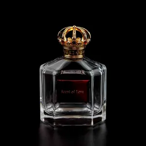 Bottiglia di profumo pesante da 100ml design personalizzato di lusso a forma di torre decorativa speciale stile Arabia luxuri perfume bottl