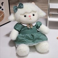 Peluche de chèvre blanche personnalisée de haute qualité, souvenir de zoo, chèvre en peluche lavée, rembourrage en coton PP, filet pour soulager le stress