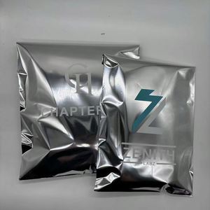 Sac d'expédition en argent avec logo personnalisé pour l'expédition, sac d'expédition en polyéthylène, sac d'expédition en feuille métallique - Product Image 1