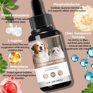 Natural Pets Cognition Drops Vitamin Supplement mendukung Formula dokter hewan cairan Cognition rasa khusus untuk anjing kucing - Product Image 3
