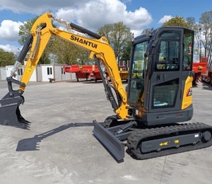 Nouvelle mini-excavatrice sur chenilles SHANTUI SE27SR de renommée, 2,8 tonnes, moteur Yanmar, boîte de vitesses contrôlée par PLC, pompe à moteur haute efficacité - Product Image 2