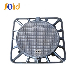 제조 EN124 클래스 D400 F900 850x850 600dia 광장 맨홀 커버 잠금 시스템 - Product Image 4