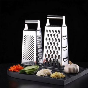 <b>Kitchen</b> <b>Gadget</b> 4-Sided Stainless Steel Box Grater with Handle Manual Cheese Zester for Vegetable & Lemon <b>Kitchen</b> Specialty <b>Tool</b> - Product Image 3