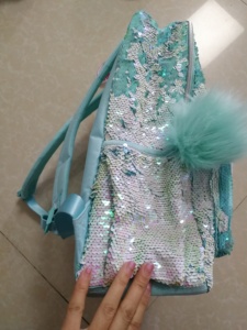 Zaino <span class=keywords><strong>Unicorno</strong></span> per Bambine con Paillettes Reversibili, Borsa Scuola per Bambini con Borsa Pranzo - Product Image 3