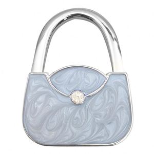 Expédition rapide, crochet pliable en métal pour sac à main, support de sac portable, crochet de suspension pour bord de table, organisateur, RTS en gros - Product Image 2