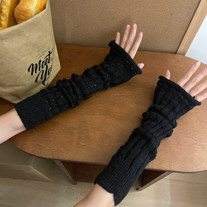 Y2K Hot Girl Subculture Curly Edge <span class=keywords><strong>Mohair</strong></span> <span class=keywords><strong>Gants</strong></span> chauds à manches longues pour filles - Product Image 4