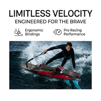 Prêt à être expédié, design ergonomique, 110CC, 64 km/h, coque en carbone obsidienne cramoisie, planche à roulettes Jetboard, planche de surf, trois ailerons, poignée antidérapante