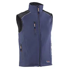 Gilet - 1895DN S New Bari - Colore: Blu Navy - Chiusura frontale con dettagli riflettenti su spalle e - Product Image 2