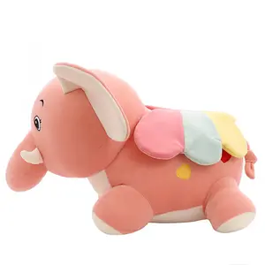 Mainan gajah mewah terlaris dengan sayap bantal lembut mainan boneka gajah hadiah Oem