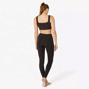 Women's <b>High</b> Waist <b>Knee</b>-Length Yoga Pants Tummy Control Slimming Booty Lift Four-Way Stretch Spandex/Polyester <b>Tights</b> Leggings - Product Image 3
