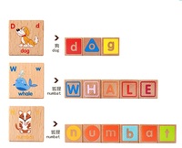YC OEM cube personnaliser motif de couleur lettre numérique matériel paquet créer propre marque oem langue locale cube en bois pour les enfants
