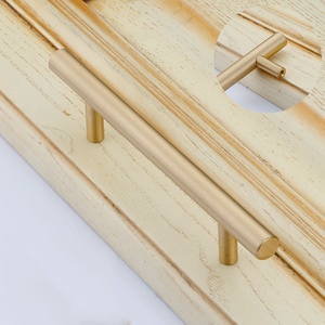 Modern <b>Copper</b> Gold Black Kitchen Bedroom Long Cabinet Handle High-quality Easy Installation Adjustable Pull Furniture Drawer - Product Image 2