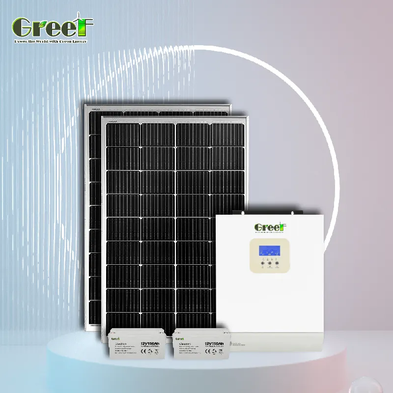 5kw solar power sistema MPPT controlador pequeno solar fora do sistema de energia para casa