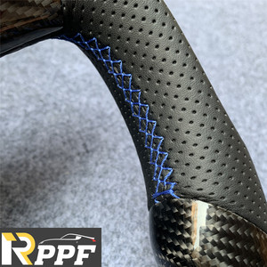 RPPF <strong>Best</strong> Quality Carbon Fiber &amp; Leather Sports <strong>Steering</strong> Wheel with Red Line at Top for Lexus GS300 - Product Image 3