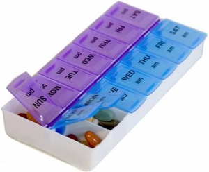 Boîte de rangement de médicaments colorés, boîte à médicaments en plastique pour médicaments, boîte à pilules de 7 jours - Product Image 3