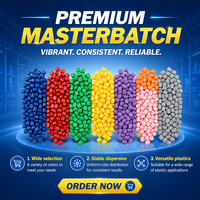 Granulés de masterbatch de couleur stabilisée de grade 35% pour boîtes de transport, anti-décoloration, pour le moulage par injection de plastique PP PE