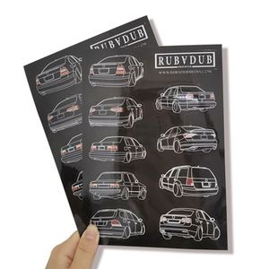 Autocollants découpés à la forme personnalisés de haute qualité avec logo imprimé, brillants, autocollants en vinyle imperméables, feuilles d'autocollants découpés à la forme - Product Image 5