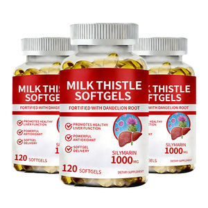 Complément alimentaire à base d'extrait de chardon-Marie, marque privée OEM/ODM, gélules de chardon-Marie pour la détoxification du foie chez l'adulte - Product Image 3