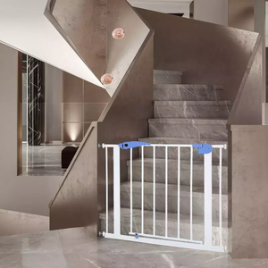 Barriera di sicurezza per <span class=keywords><strong>bambini</strong></span> barriera per porte barriera per scale in ferro senza punzonatura cancello di sicurezza per <span class=keywords><strong>bambini</strong></span> con retro a molla automatico - Product Image 2