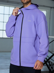 Sudadera Personalizada con Capucha <span class=keywords><strong>y</strong></span> Cremallera Completa para Hombre de Felpa de Algodón de Alto Gramaje de Alta Calidad Fabricante OEM de Ropa Deportiva Sostenible <span class=keywords><strong>y</strong></span> Ecológica para Gimnasio - Product Image 1
