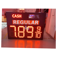 18 pouces 8.889/10 station-service numérique diesel régulière à LED avec affichage LED pour le prix du gaz